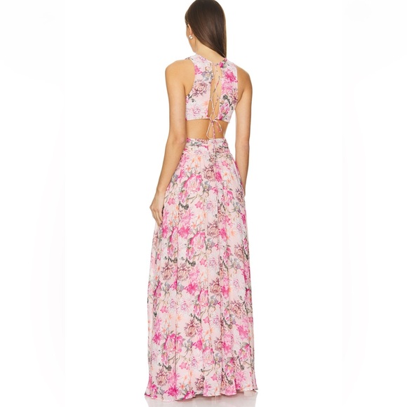 ASTR noya maxi dress in peony pink - Picture 3 of 7